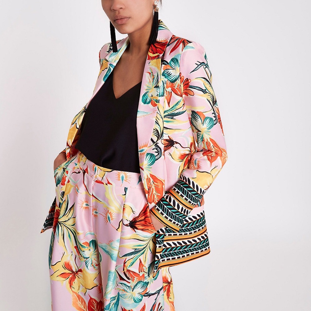 River Island Floral Blazer